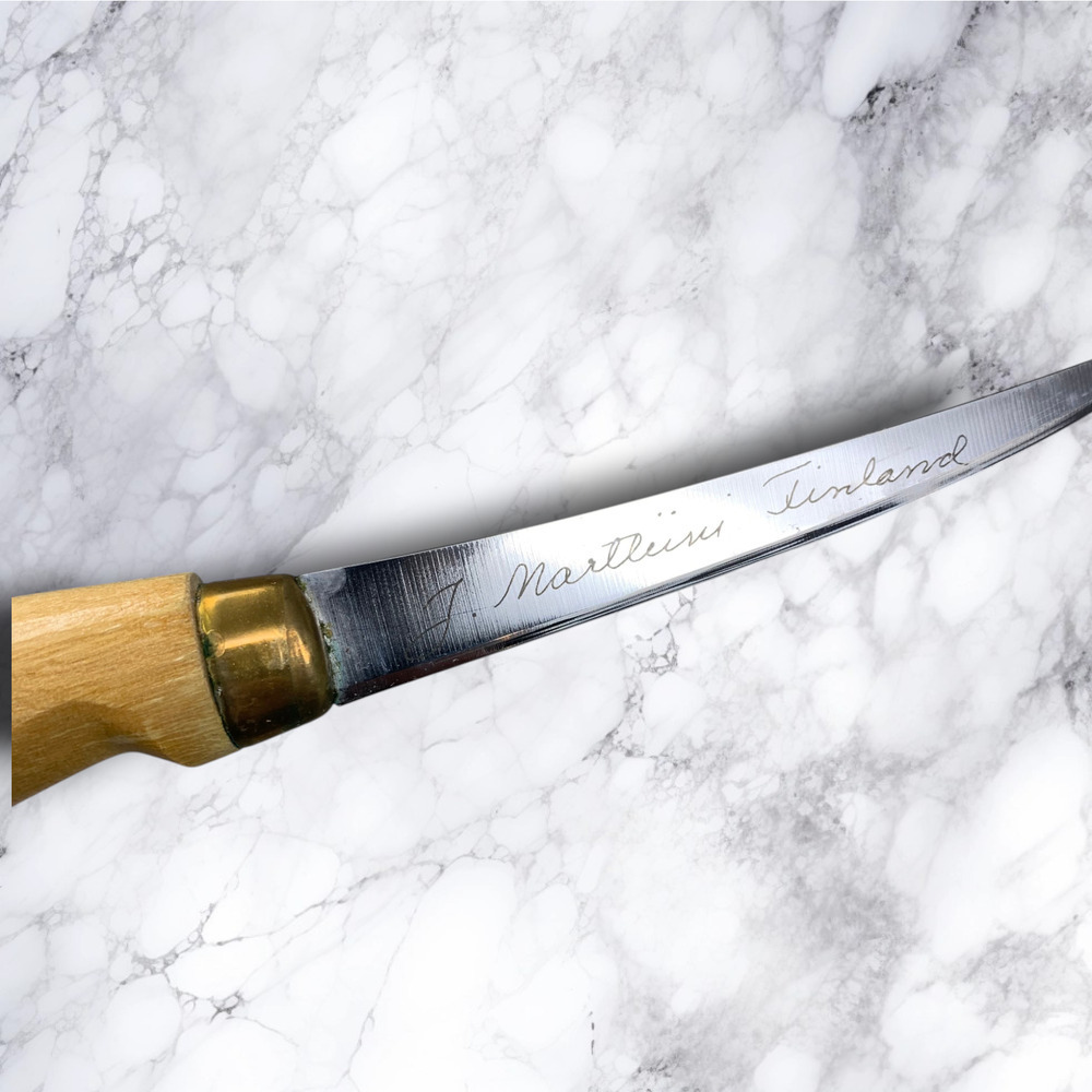 Vintage J. Marttiini Rapala 8" Stainless Steel Boning Fish Fillet Knife Finland - Picture 2 of 6